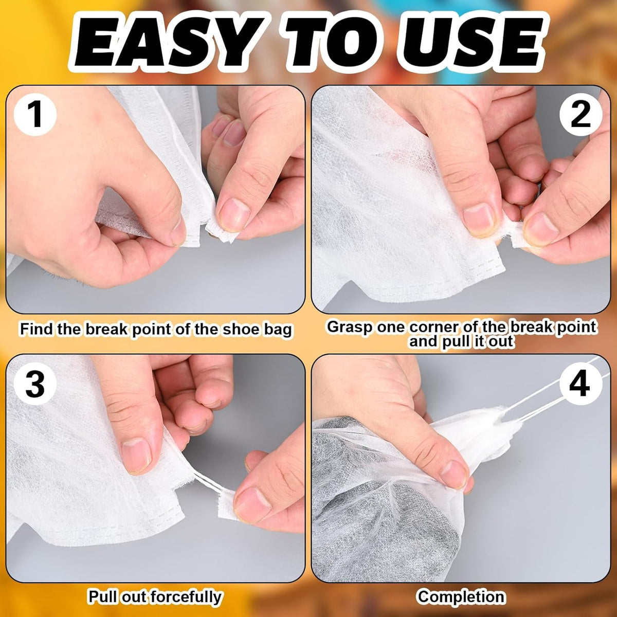 Non-woven Drawstring Shoe Storage Bag (48 X 31 Cm 1 Pc)