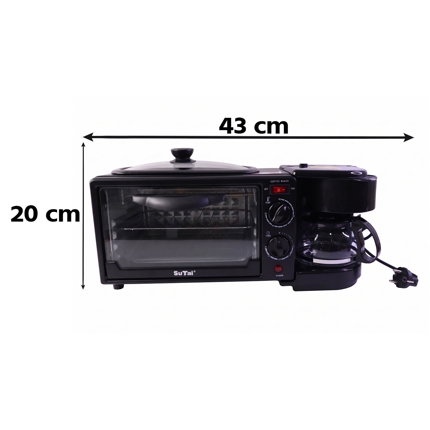 Suta 3 In 1 Breakfast Maker Compact Kitchen Multi-functional Appliance
