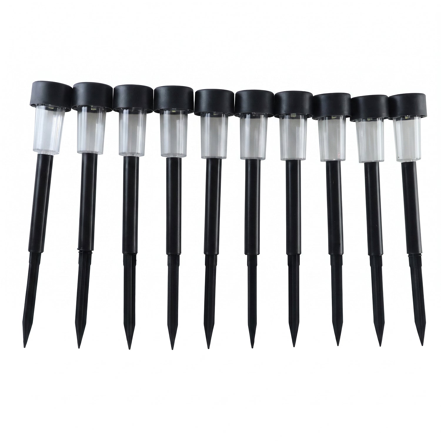 Solar Pathway Lights 10 Pc Set Outdoor Garden Stake Waterproof Led (10 Pc Set)