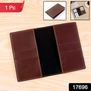 Pu Leather Multipurpose Card Holder Slim Travel Wallet (1 Pc)