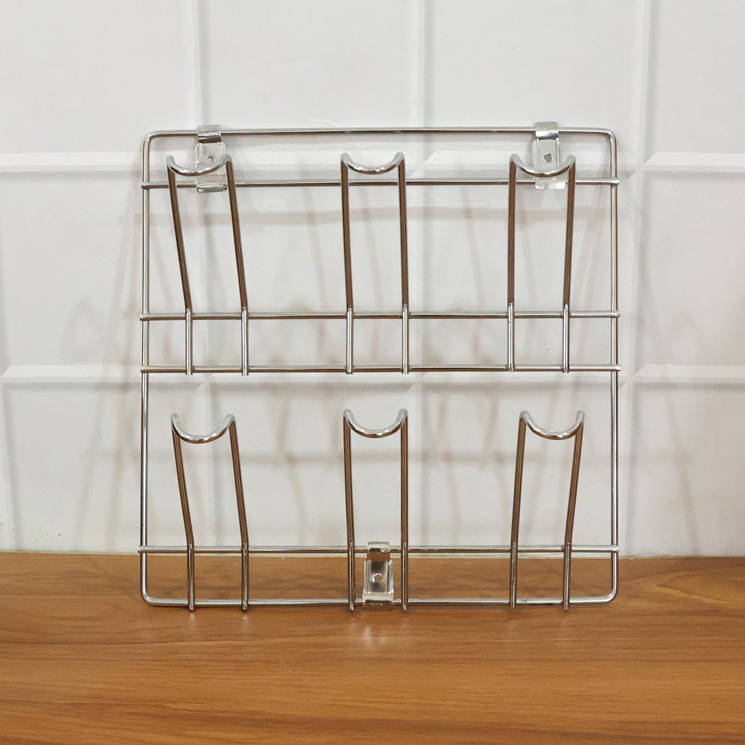 Wall-mounted Stainless-steel Cup Mug Holder Rack (25 X 25 Cm 1 Pc)