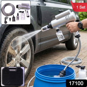High Pressure Cordless Car Washer Gun Kit Portable With Hose Foam