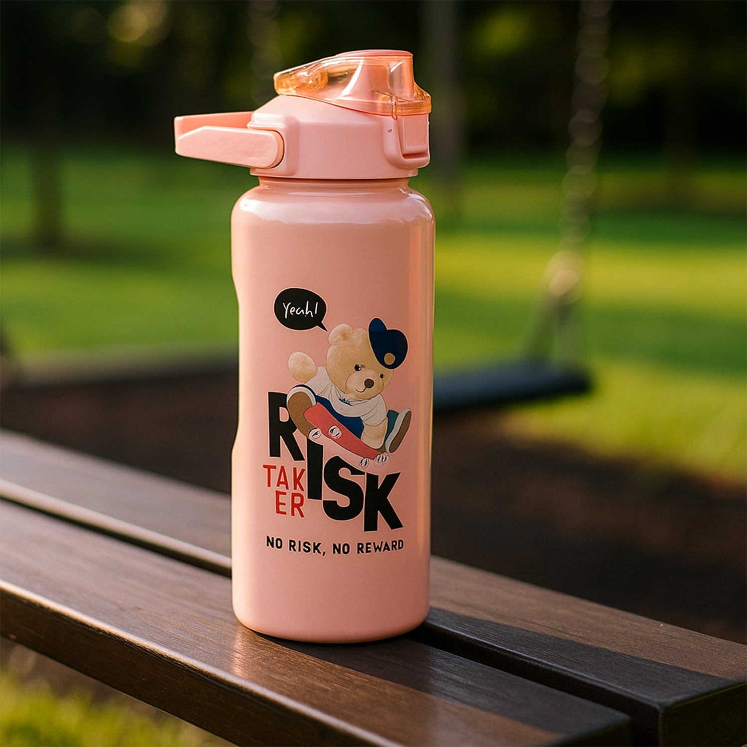 Cartoon Printed Water Bottle - (3 Pc Set)
