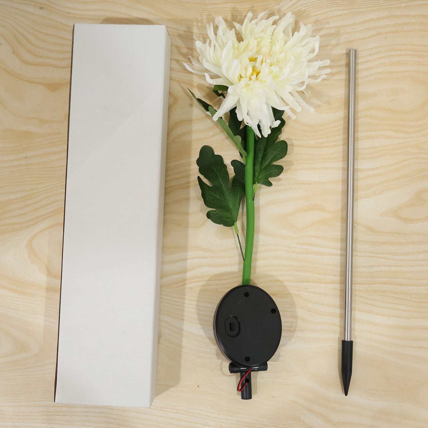Solar Garden Flower Led Stake Light For Pathway Lawn And Outdoor Decor (1 Pc)
