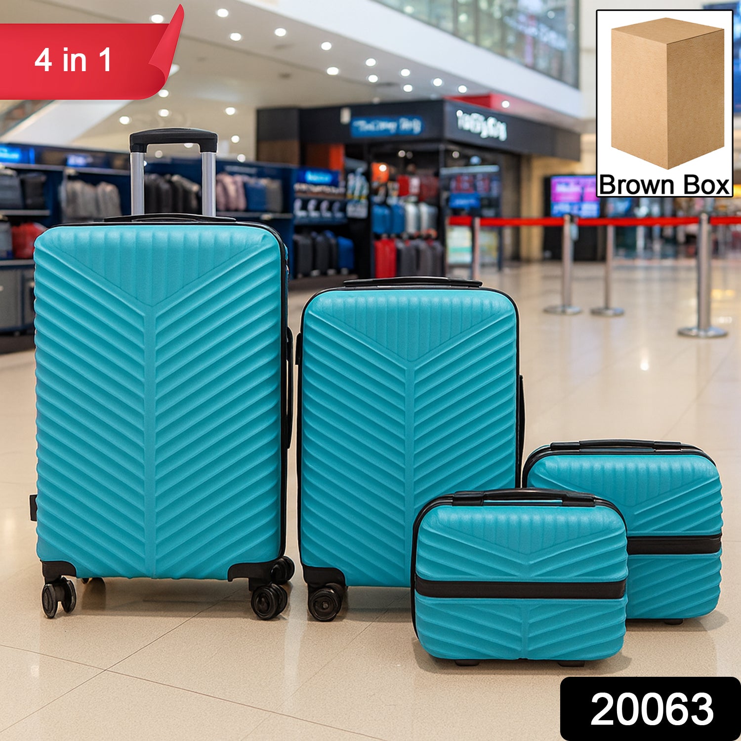 4-in-1 Luggage Set Durable And Stylish Hard Shell Suitcase Set