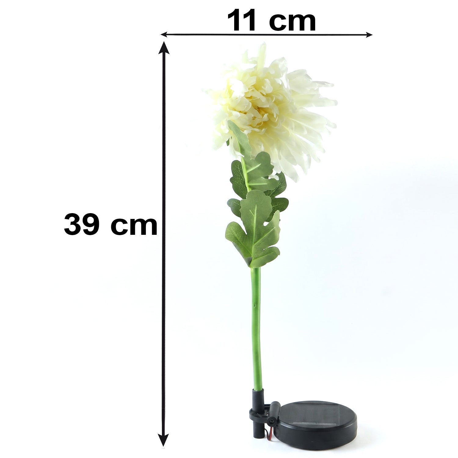 Solar Garden Flower Led Stake Light For Pathway Lawn And Outdoor Decor (1 Pc)
