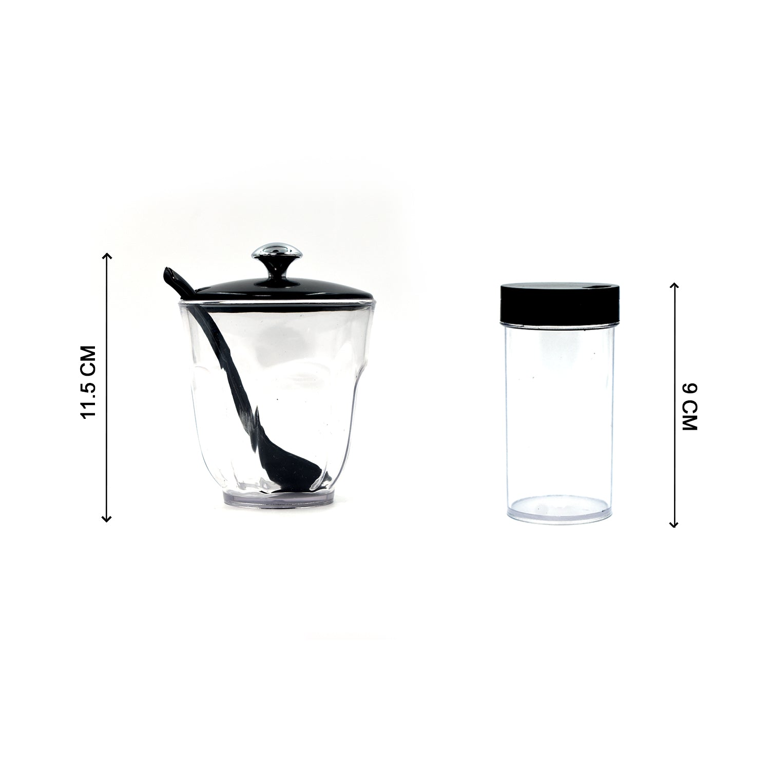 8122 Ganesh Rendy Condiment Set For Kitchen Transparent Jar For Easy To Access Spice 1 Piece Spice Set (Plastic)