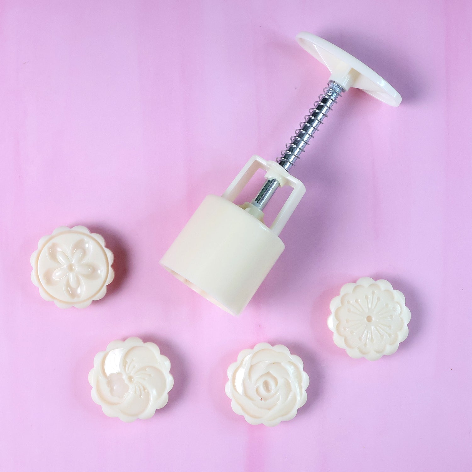 Spring Press Cookie Pastry Mold - (Set)