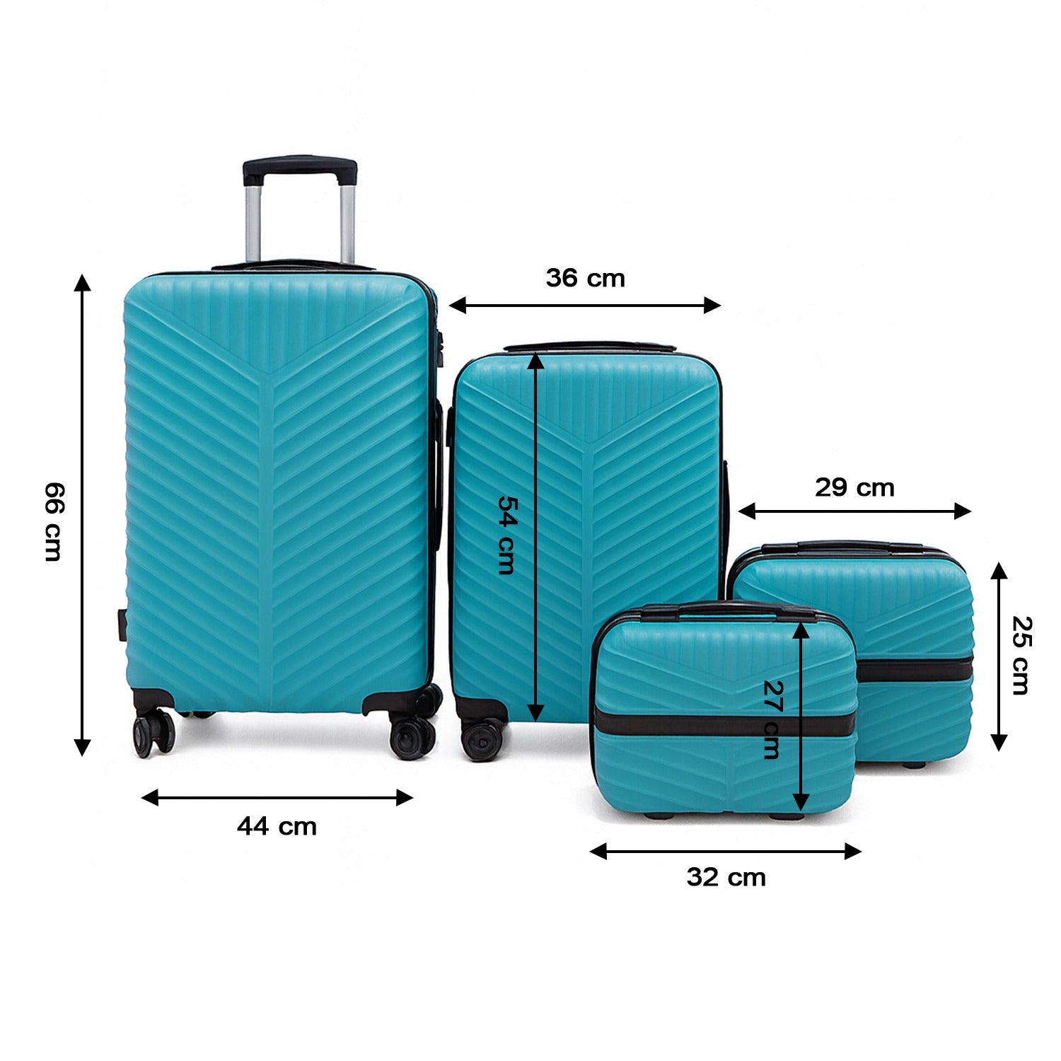 4-in-1 Luggage Set Durable And Stylish Hard Shell Suitcase Set