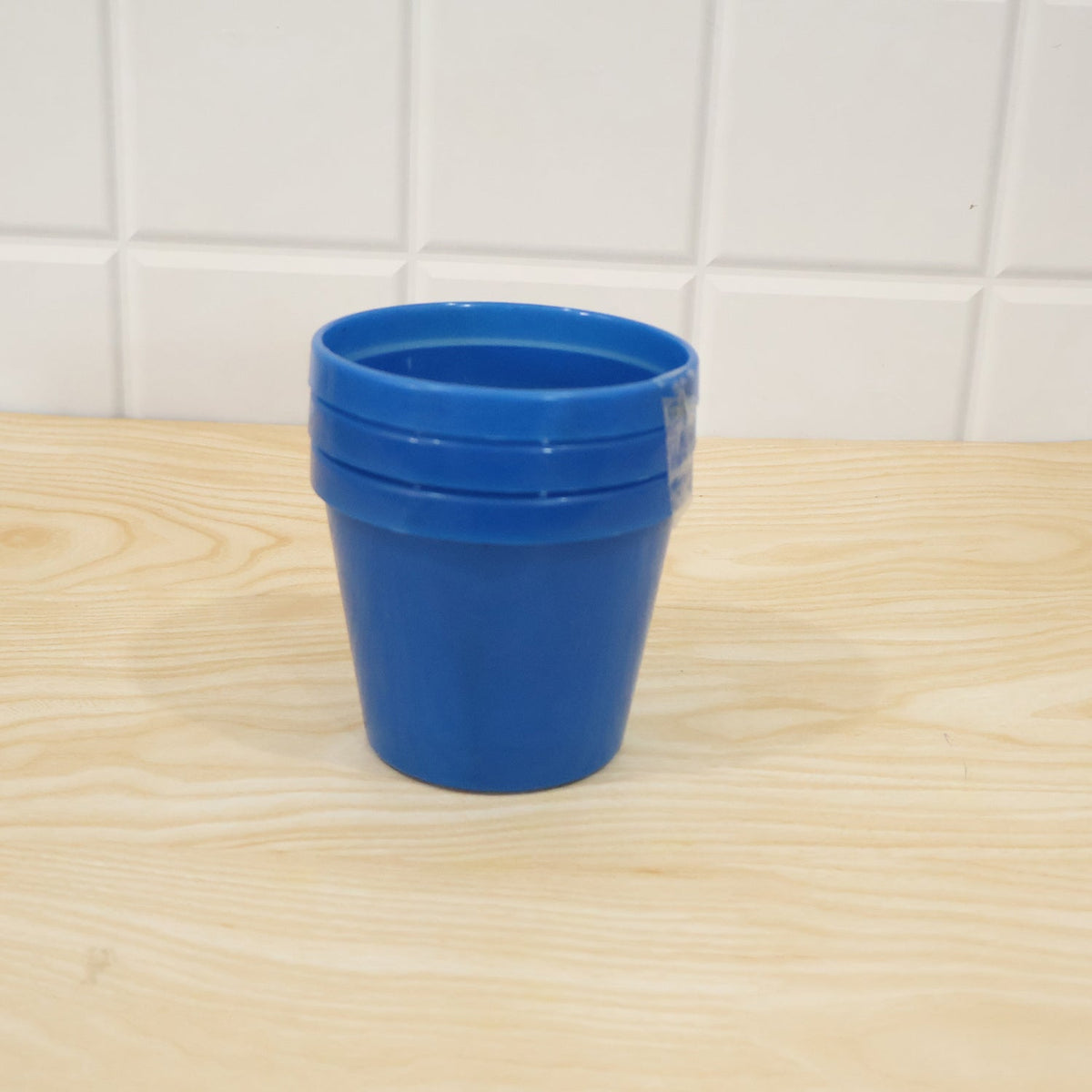 Round Plastic Planter Pot Set For Indoor Outdoor Plants And Home Garden (3 Pc)