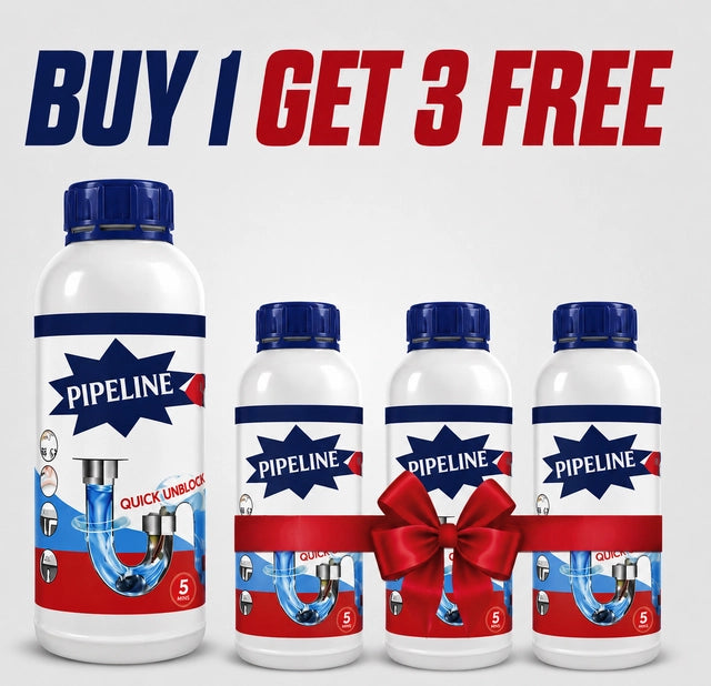 4-Pack Powerful Liquid Drain Cleaner (400ml x 4) - Buy 1 Get 3 FREE Special