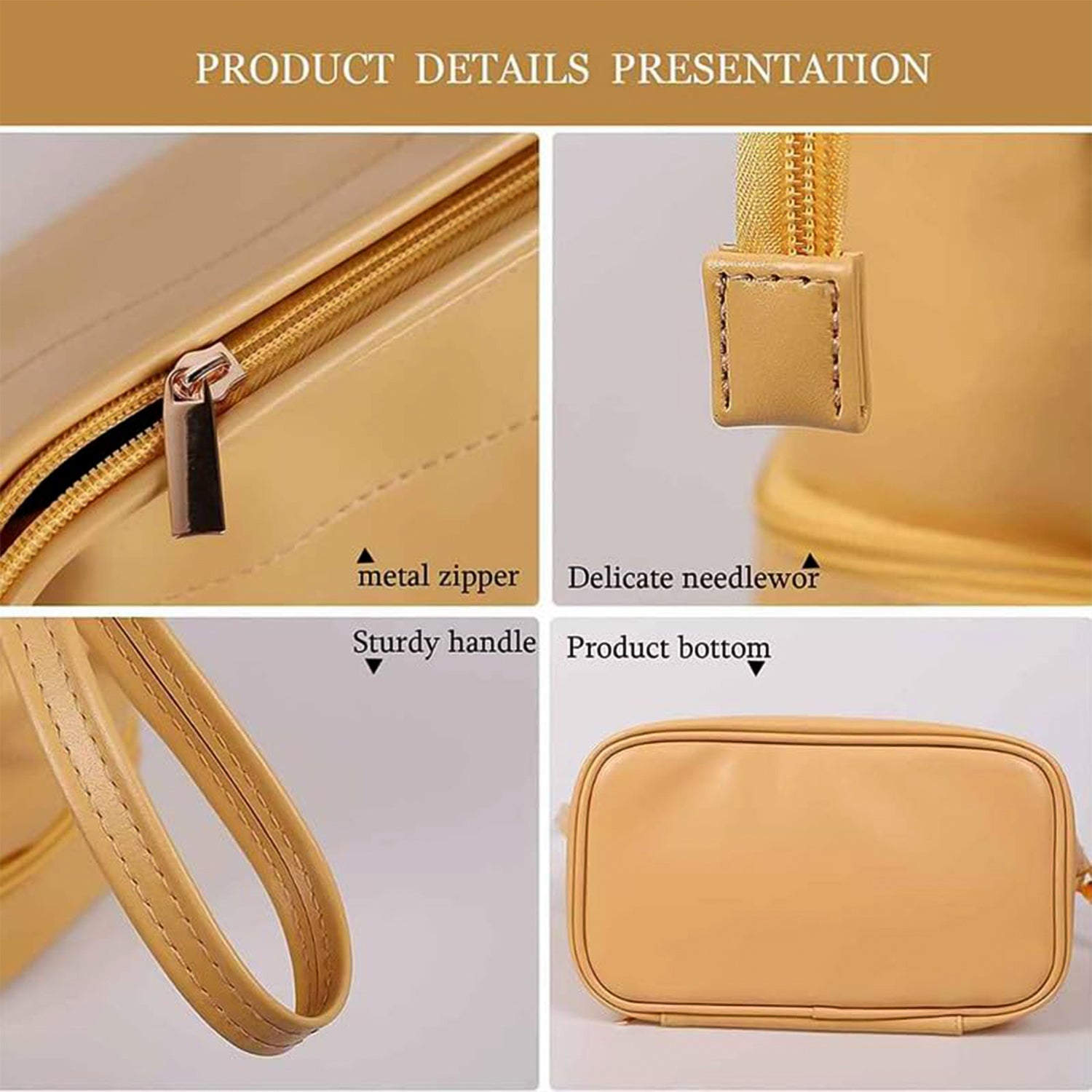 Spacious Cosmetic Makeup Storage Bag (1 Pc)