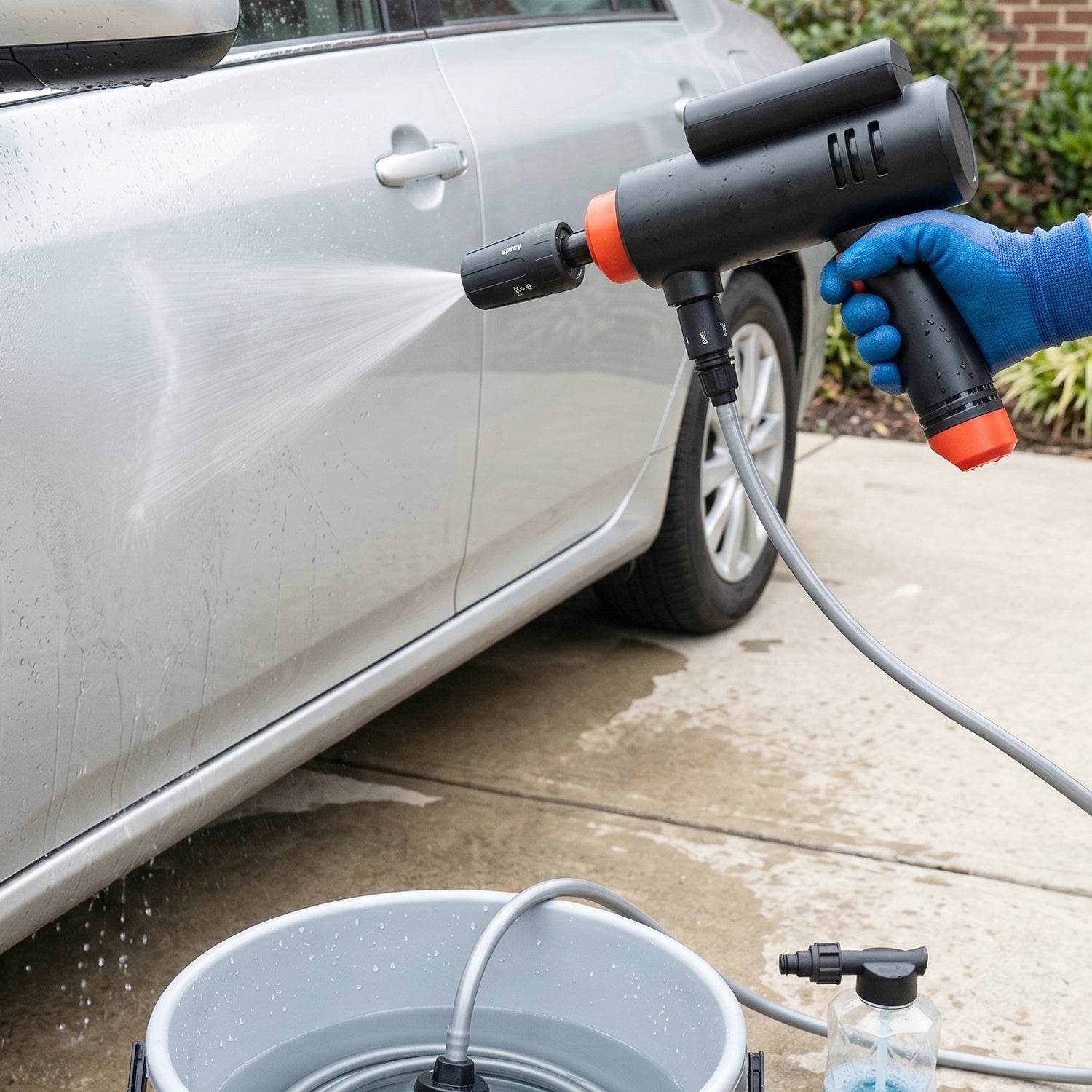 Portable High Pressure Cordless Car Washer Effortless Cleaning