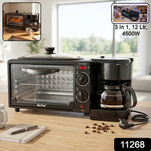 Suta 3 In 1 Breakfast Maker Compact Kitchen Multi-functional Appliance