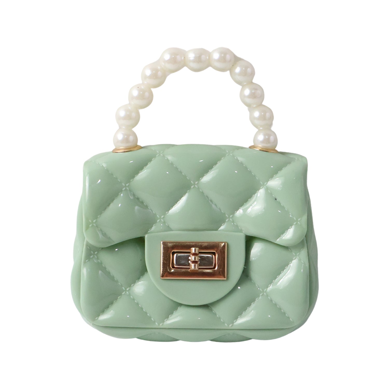Elegant Quilted Mini Handheld Sling Fashion Handbag (1 Pc)