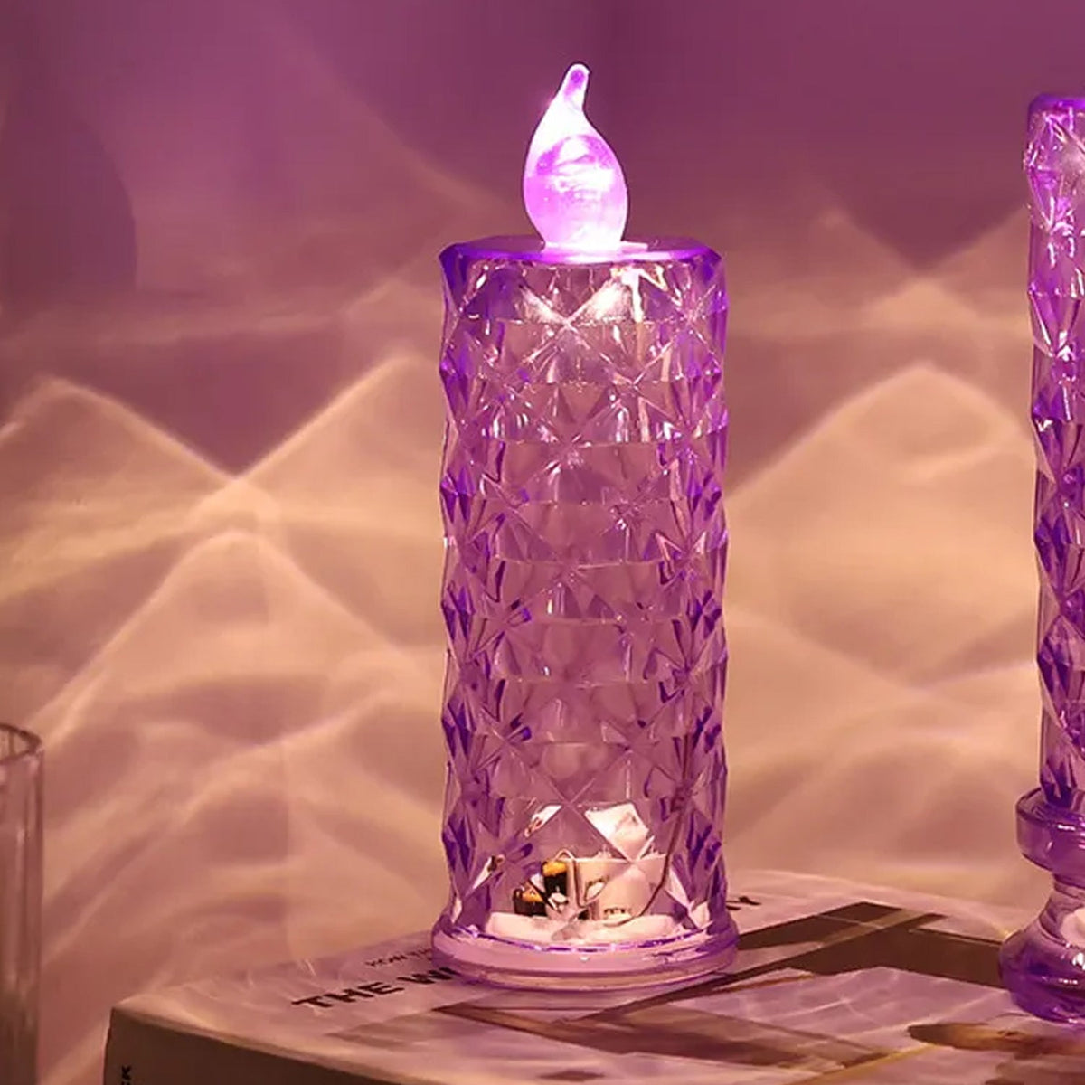 Candles For Home Decoration Crystal Candlelight (1 Pc Multicolor)