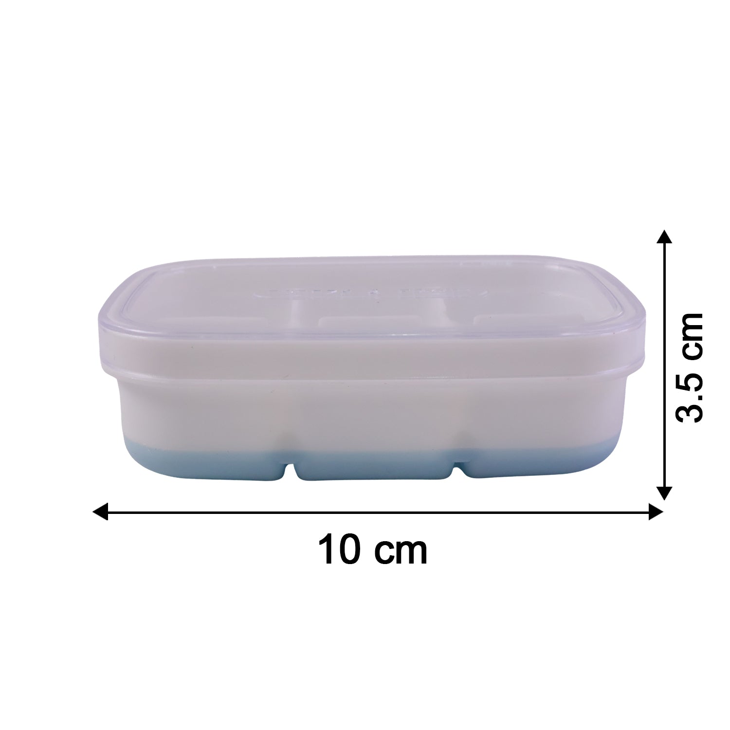 Mini Plastic 6 Cavity Ice Tray - Freeze Fresh Compact Ice Cube Tray