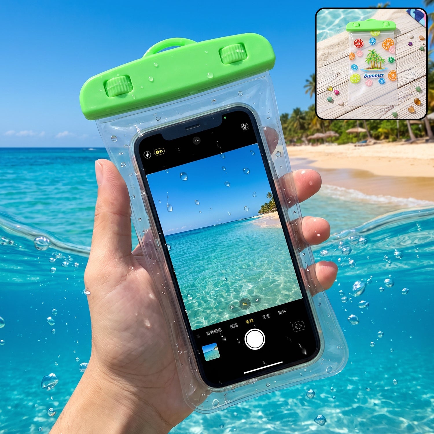 Waterproof Mobile Pouch With Lock Outdoor Phone Cover