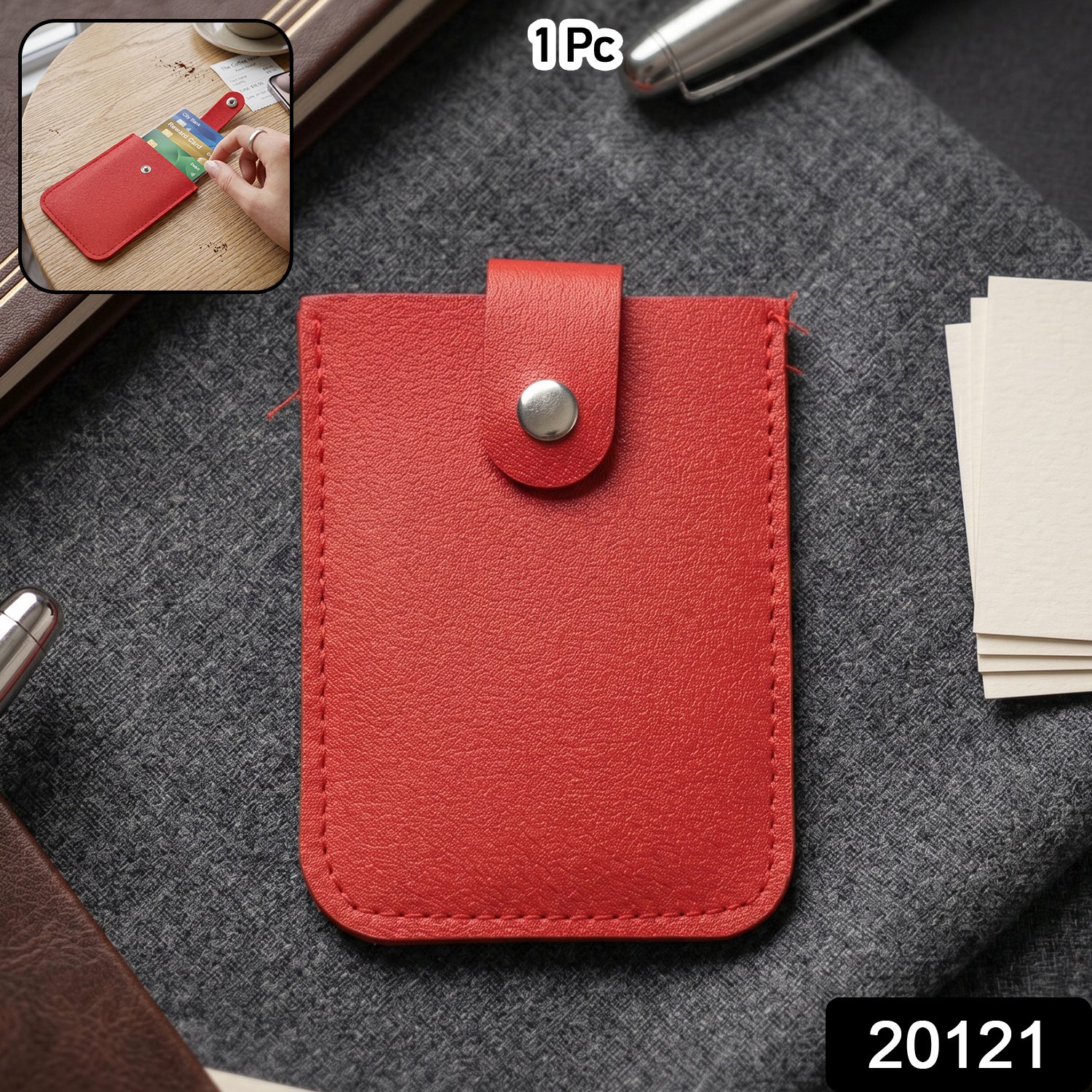 Small Card Holder Wallet Compact Slim Credit Card Case Money Organizer (1 Pc)