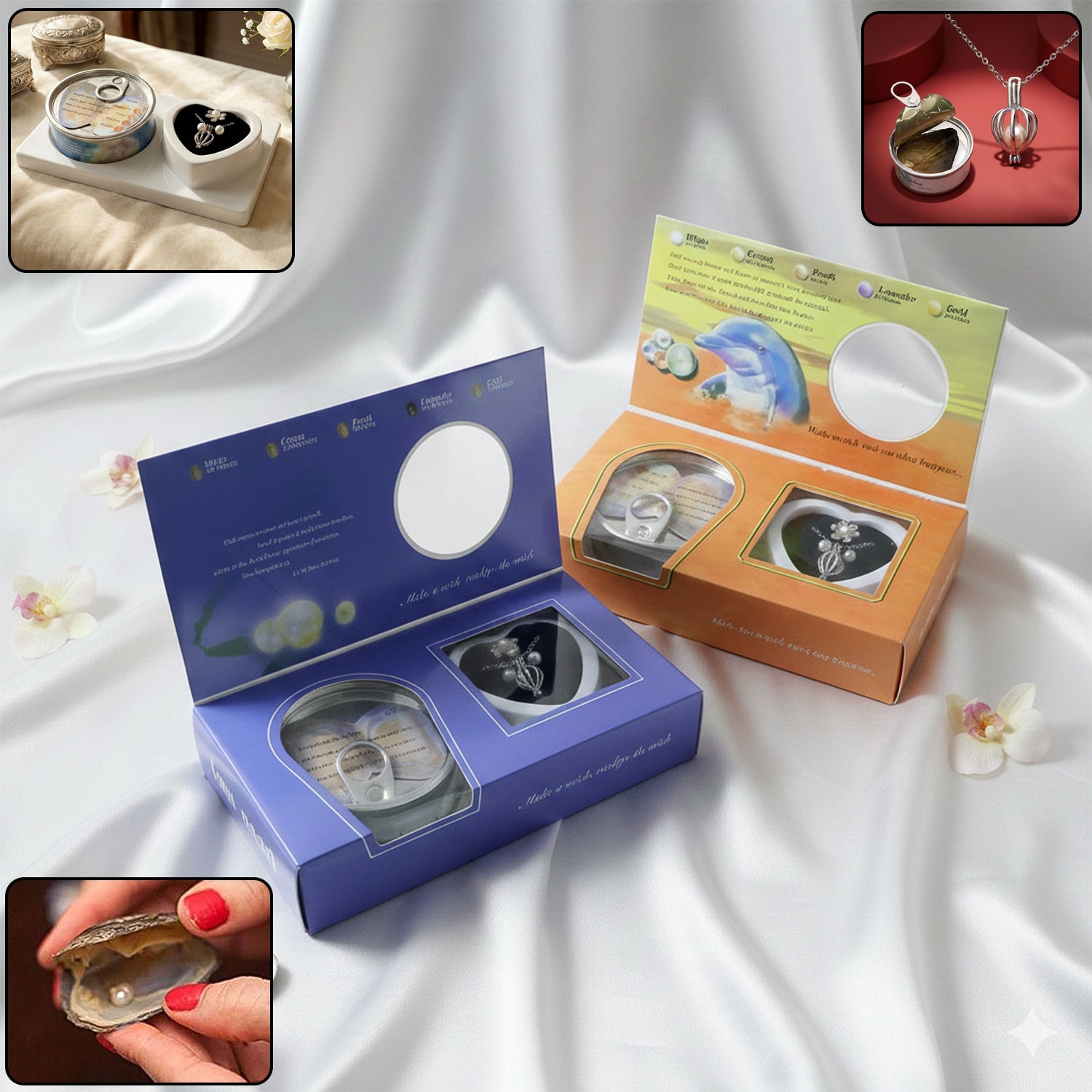 Wish Pearl Necklace Gift Set (1 Set Mix Desgin)
