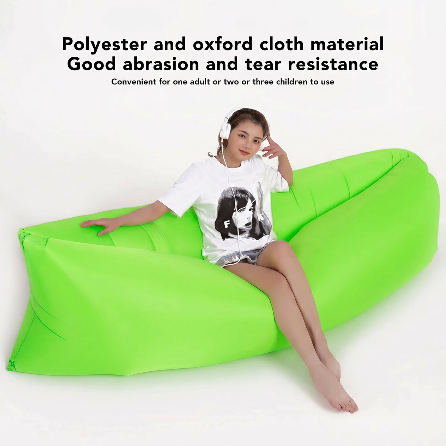 Inflatable Air Lounger Sofa For Outdoor Relaxing Travel (1 Pc)