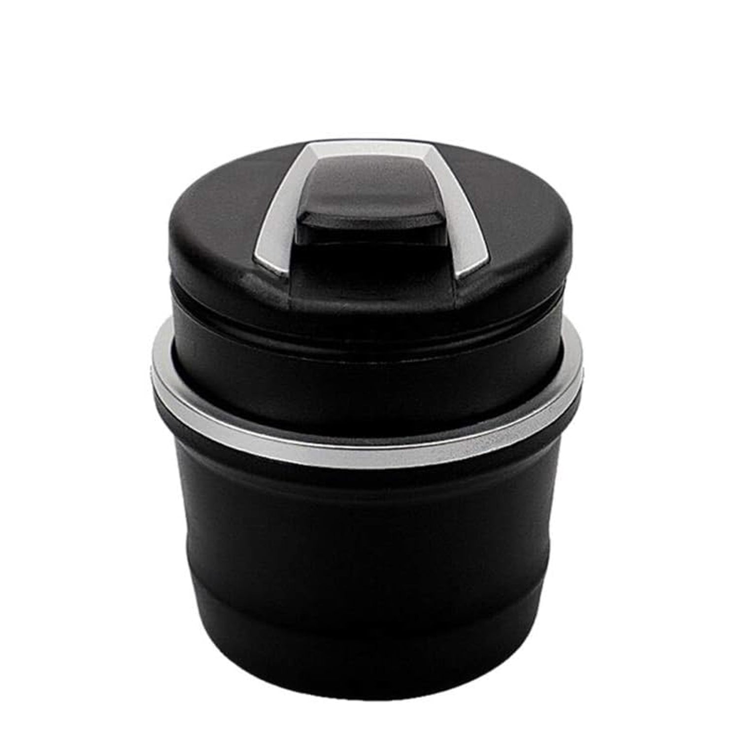 Portable Car Ashtray With Lid And Blue Led Light (1 Pc With Color Box)