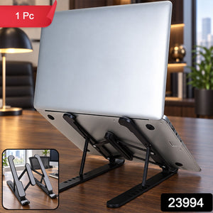 Portable Foldable Laptop Stand With Adjustable Height And Angle For Work (1 Pc)