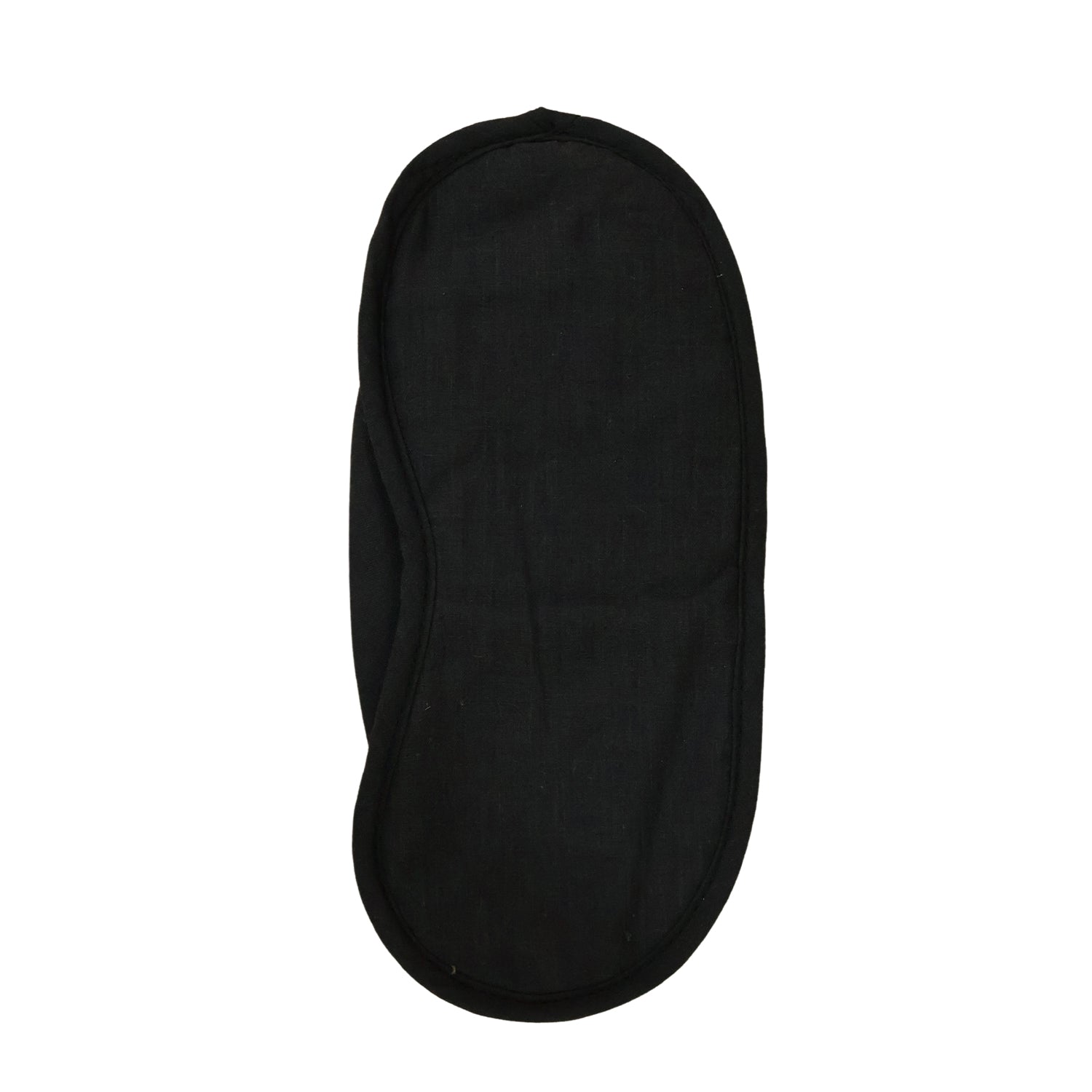 Soft Black Fabric Sleeping Eye Mask For Flight Travel And Night Rest (1 Pc)