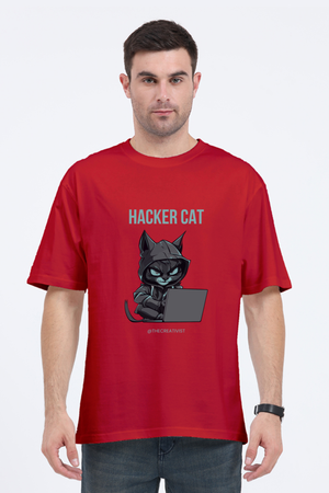 HACKER CAT OVERSIZED TSHIRT