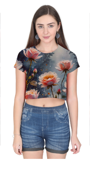 PRINTED CROP TOP