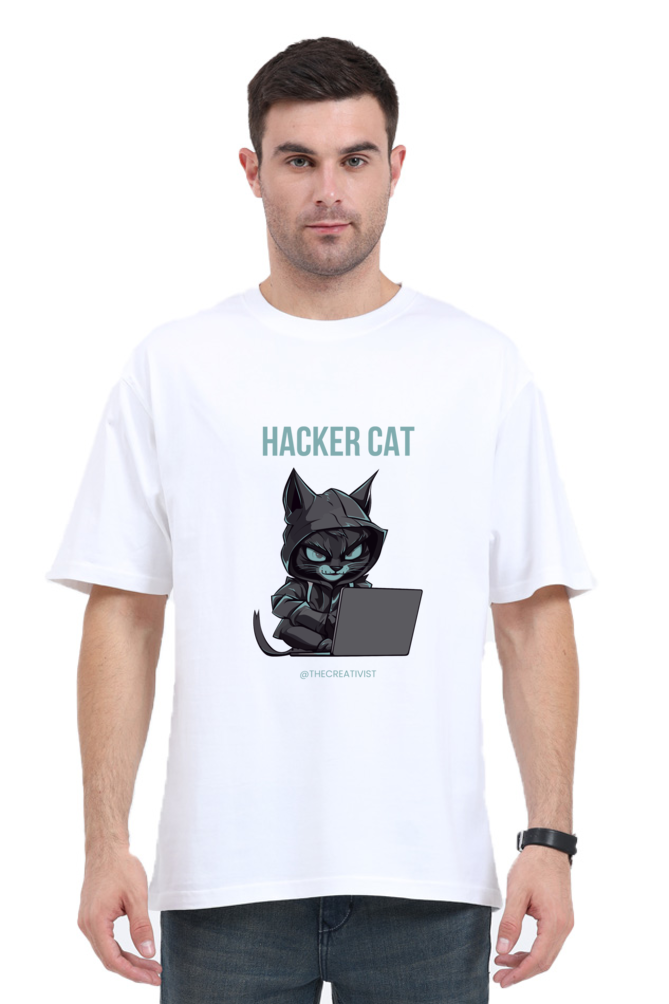 HACKER CAT OVERSIZED TSHIRT