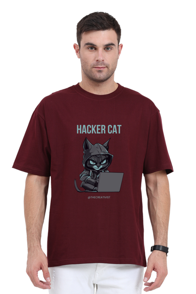 HACKER CAT OVERSIZED TSHIRT