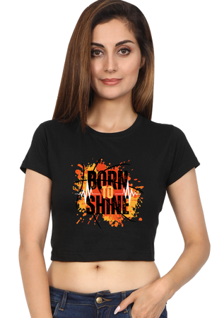 BORNTOSHINE CROP TOP