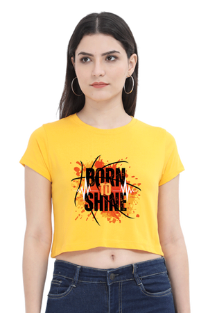 BORNTOSHINE CROP TOP