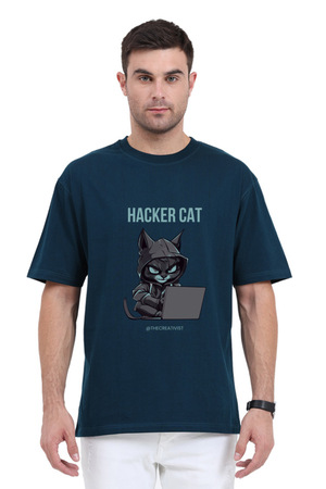 HACKER CAT OVERSIZED TSHIRT