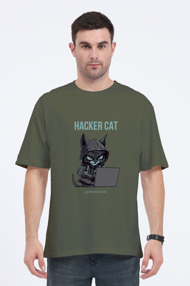 HACKER CAT OVERSIZED TSHIRT