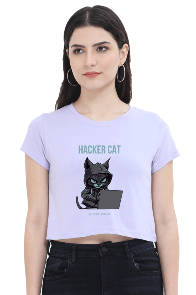 HACKER CAT CROP TOP