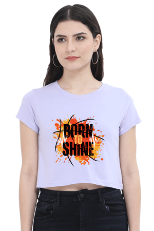 BORNTOSHINE CROP TOP