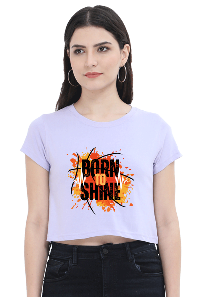 BORNTOSHINE CROP TOP