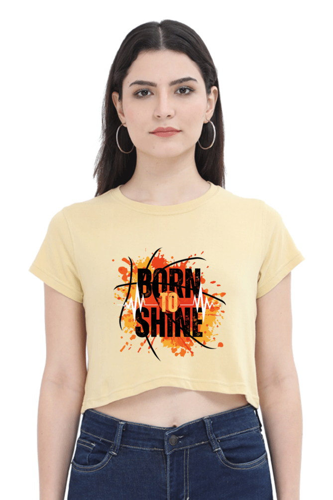 BORNTOSHINE CROP TOP