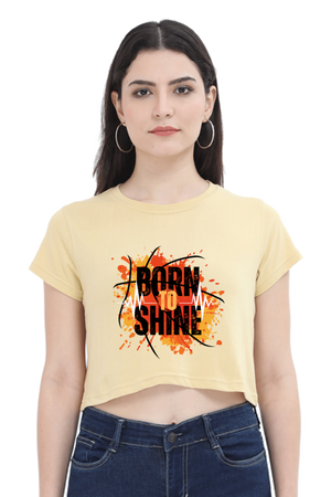 BORNTOSHINE CROP TOP