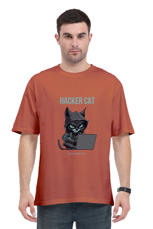 HACKER CAT OVERSIZED TSHIRT