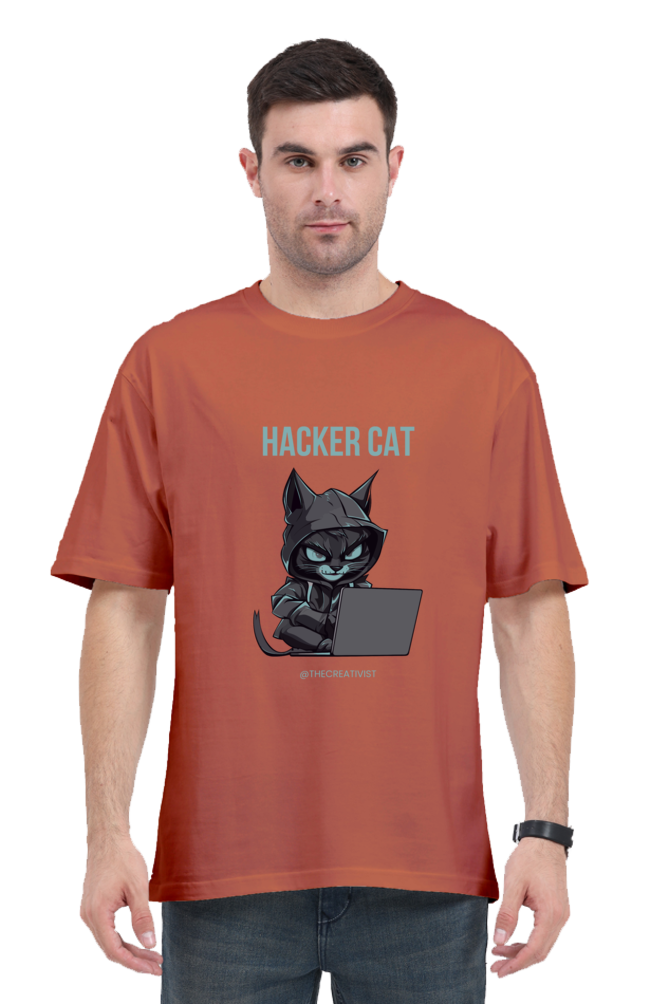 HACKER CAT OVERSIZED TSHIRT