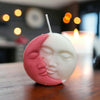 2 Pcs Sun Moon Double Shade Design Hand Poured Pure Soy Wax Scented Candle