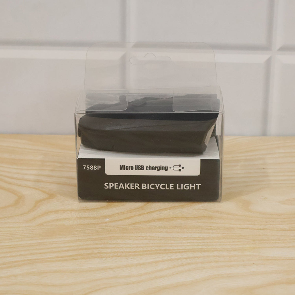 2 In 1 Usb Rechargeable Led Bicycle Front Light With Bracket (1 Pc)