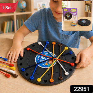 Kids Rope Challenge Puzzle Board Game For Logic Focus And Problem Solving Skills