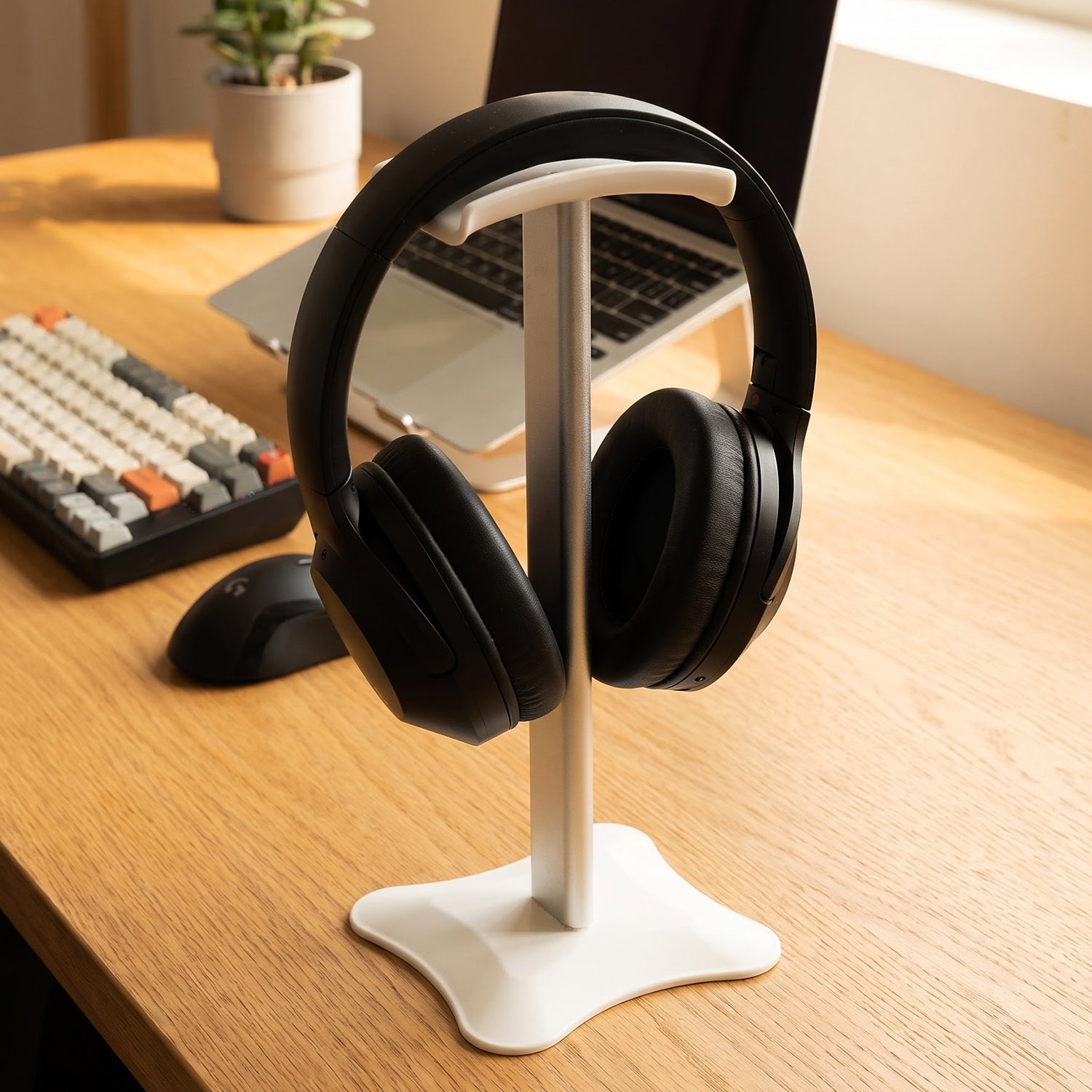 Desktop Headphone Stand Holder With Stable Base For Gaming Headset (1 Pc)