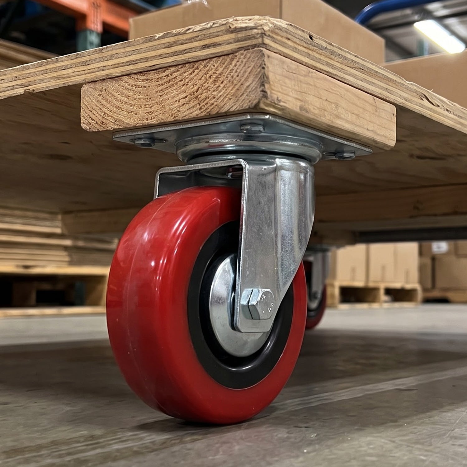 Heavy Duty Swivel Caster Wheel With Plate Mount For Trolley  Furniture (1 Pc)