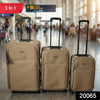 3 In 1 Soft Side Trolley Luggage Set 3 Piece