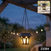 Solar Powered Outdoor Hanging Lantern For Garden Patio And Balcony Decor (1 Pc)
